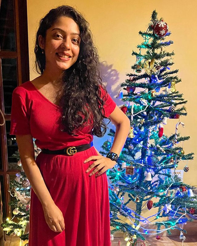 Adorable Pics Of Varsha Bollamma In Colorful Dress